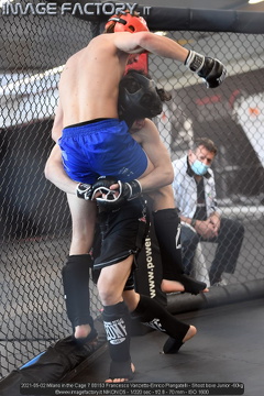 2021-05-02 Milano in the Cage 7 00153 Francesco Vanzetto-Enrico Piangatelli - Shoot boxe Junior -60kg